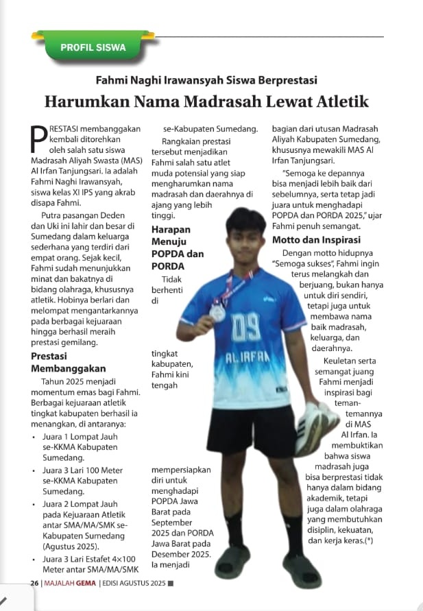 Harumkan Nama Madrasah Lewat Atletik